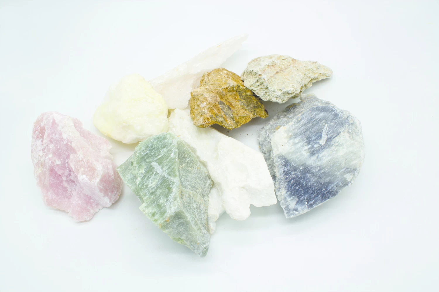 Kunstwerk Kunstwerk Ruwe Speksteenset Gemengd - Afbeelding 2